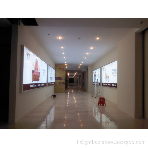 LED Wall Mounted Aluminum Clip on Frame Lightbox